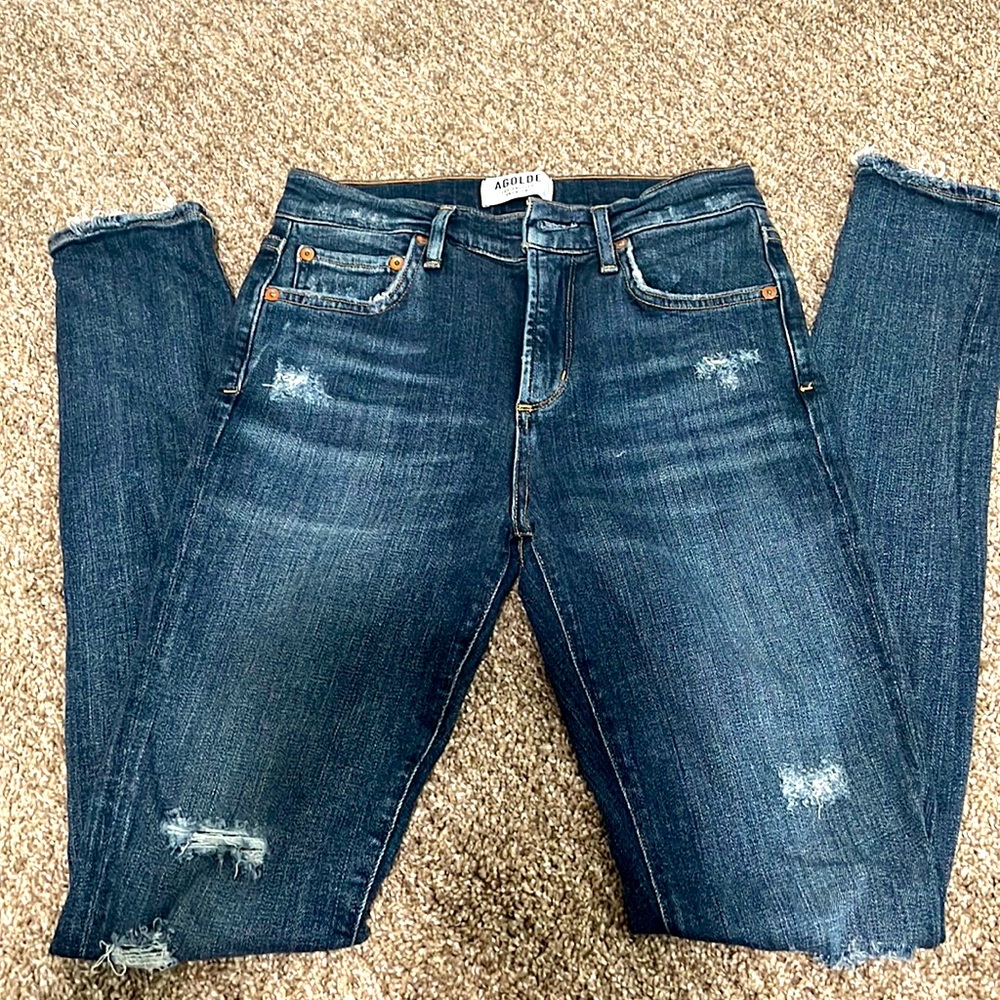 Slightly used Agolde high wasted jeans size 26